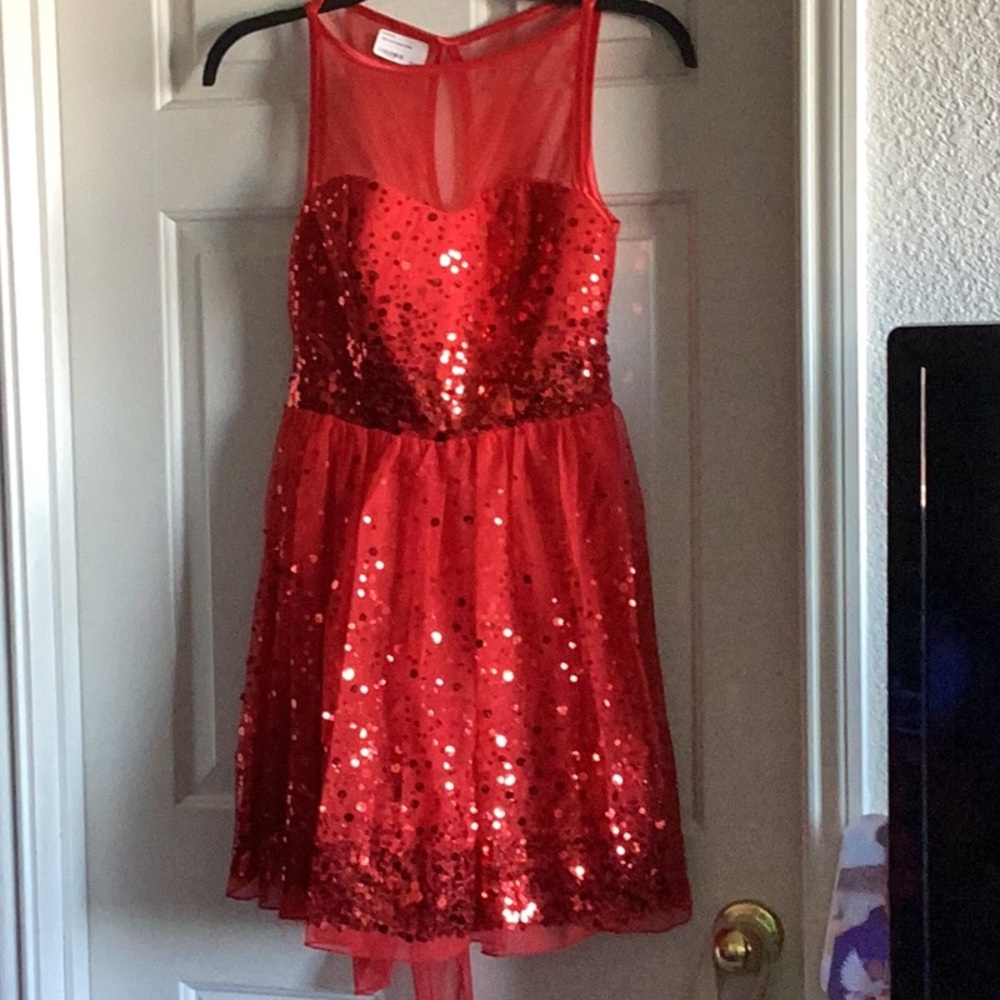 Red Sequin Dress